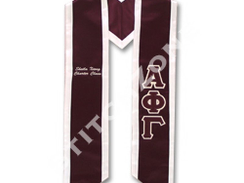 Graduation Stoles — custom Greek embroidery by StitchZone